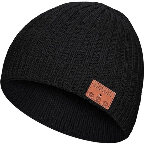 NWT Unisex Bluetooth Beanie Black Unisex - Picture 1 of 5